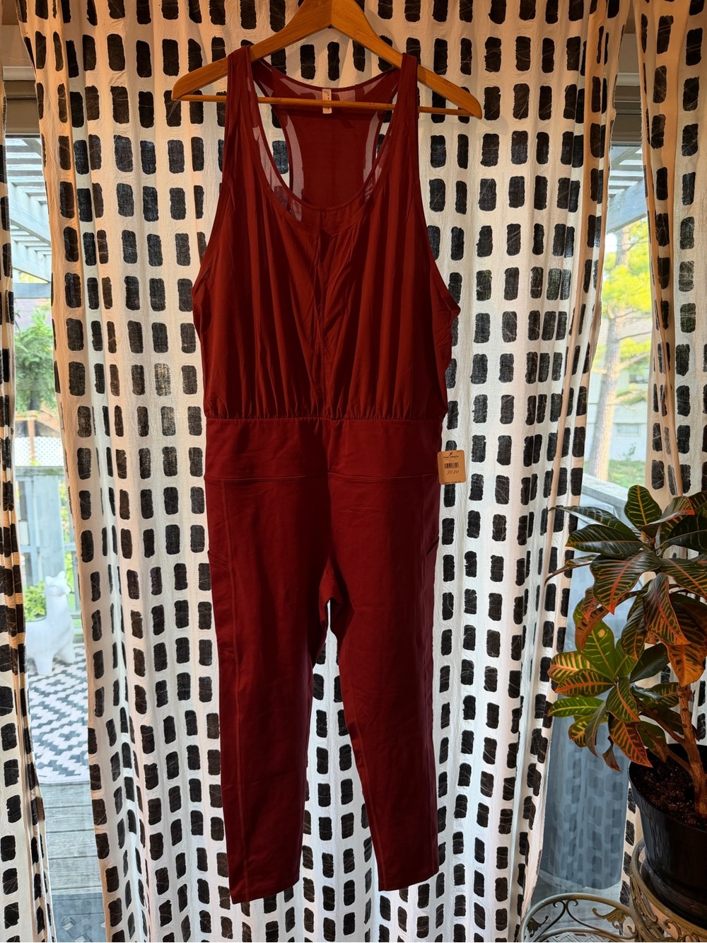 Free People Movement Maroon Women's Jumpsuit